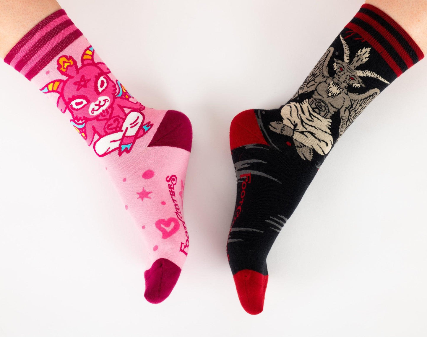Cute Baphomet Goat Crew Socks