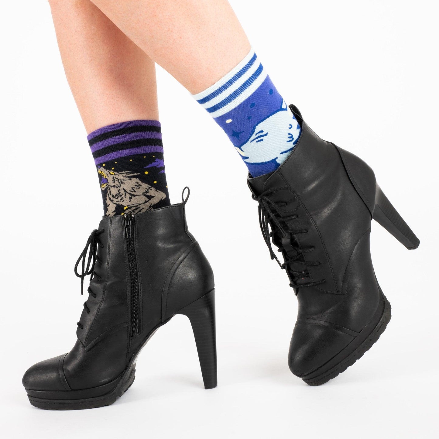 Evil AF Werewolf Crew Socks