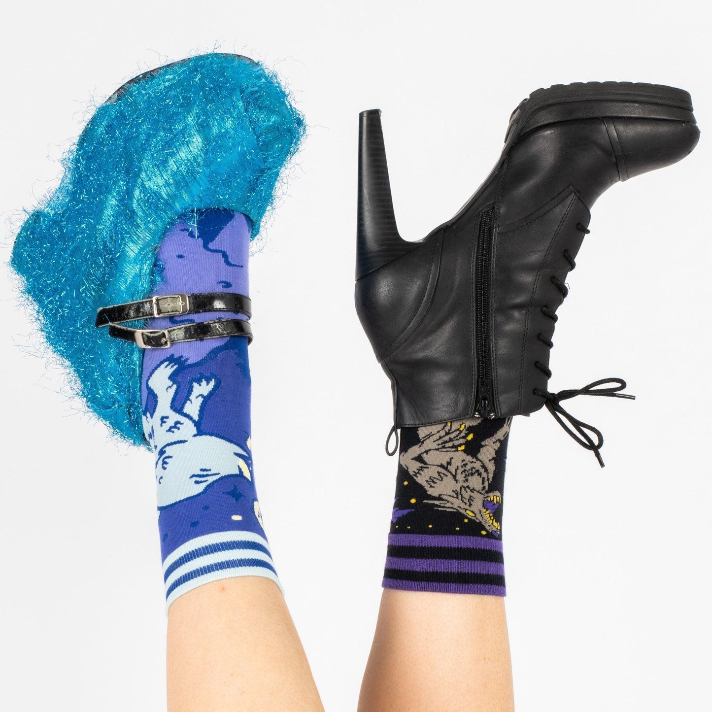 Evil AF Werewolf Crew Socks