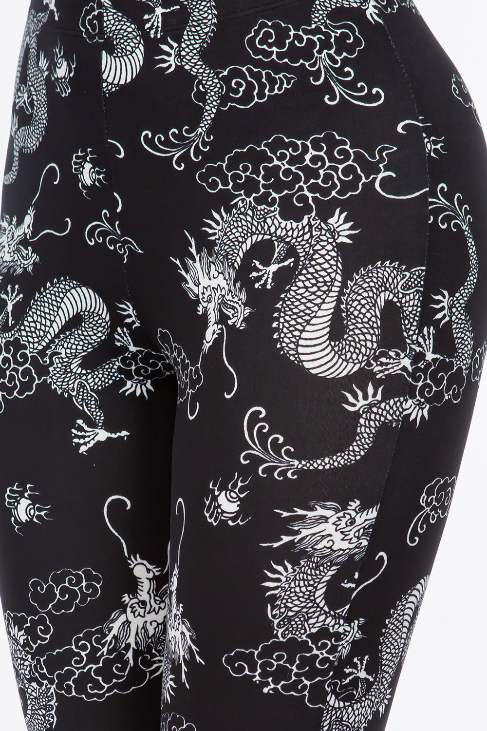 Dragon Print Bell Bottoms