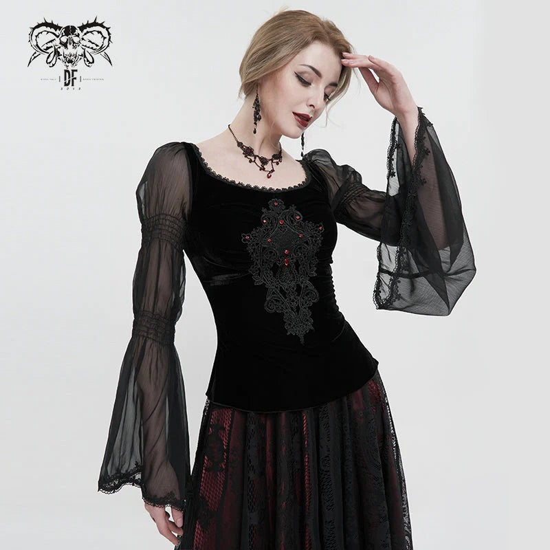 Her Satanic Wickedness Velvet top