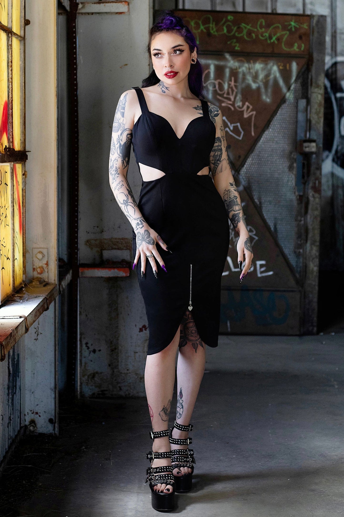 Elizabeth Heart Cut-Out Dress