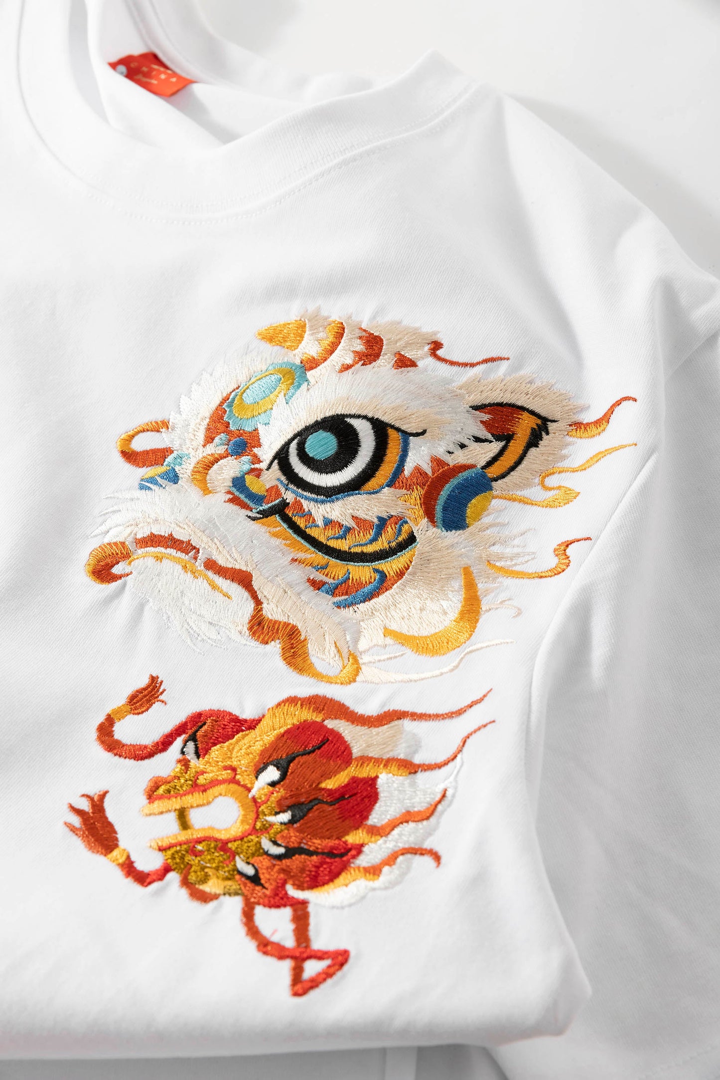 Glorious Lion Embroidery Tee