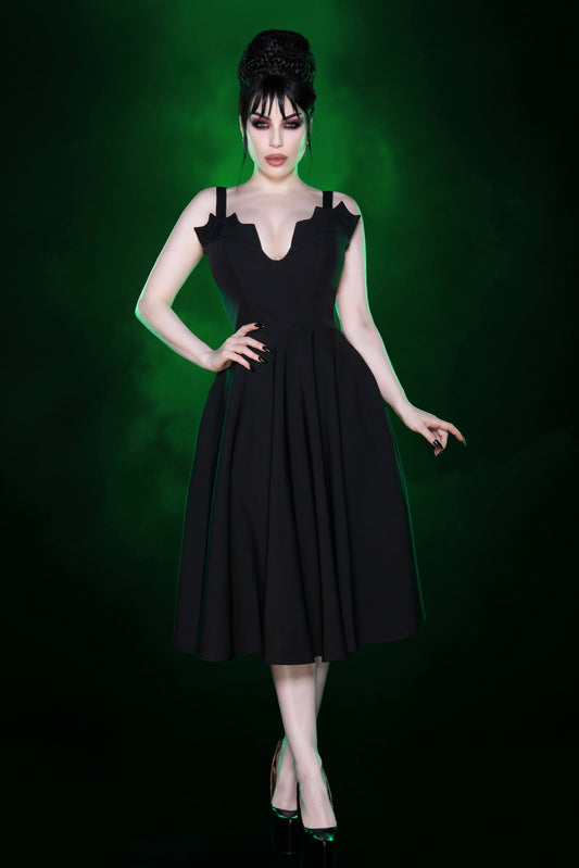 Queen of the Night Swing Dress