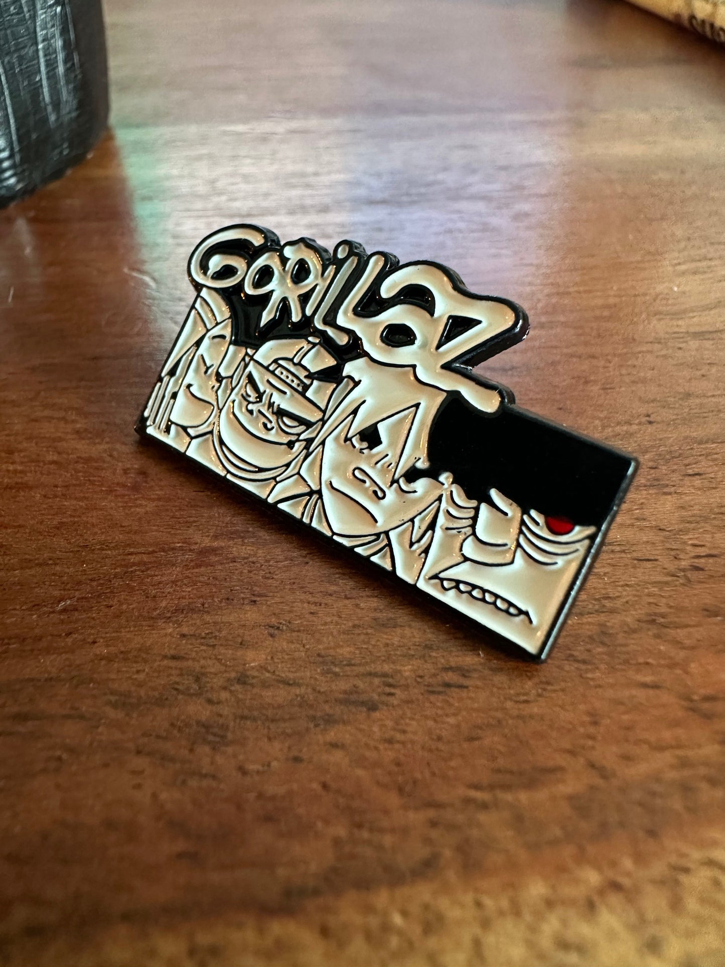 Gorillaz White Pin