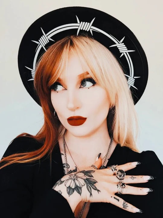 Barbed Wire Vegan Felt Hat