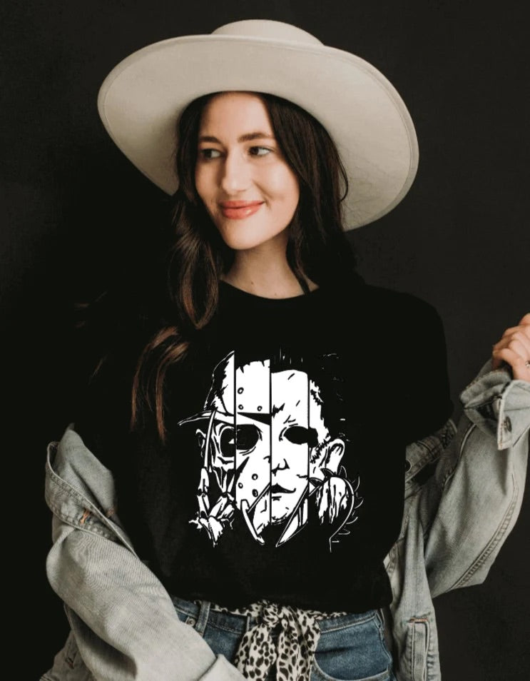 Faces of Horror Tee