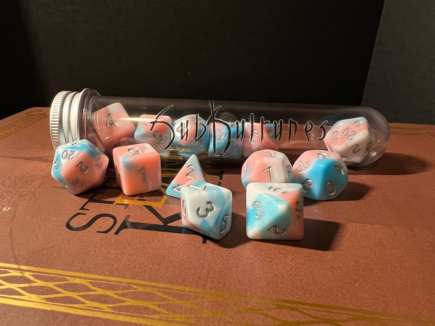 Sweet as Sugar Cotton Candy Dice Set