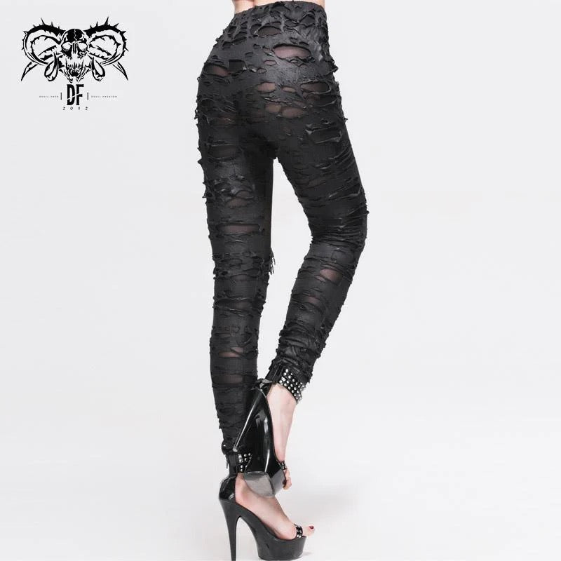Skeleton Distressed Leggings