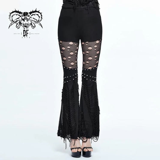 Mourn Distressed Flair Pants