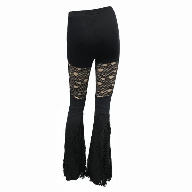 Mourn Distressed Flair Pants