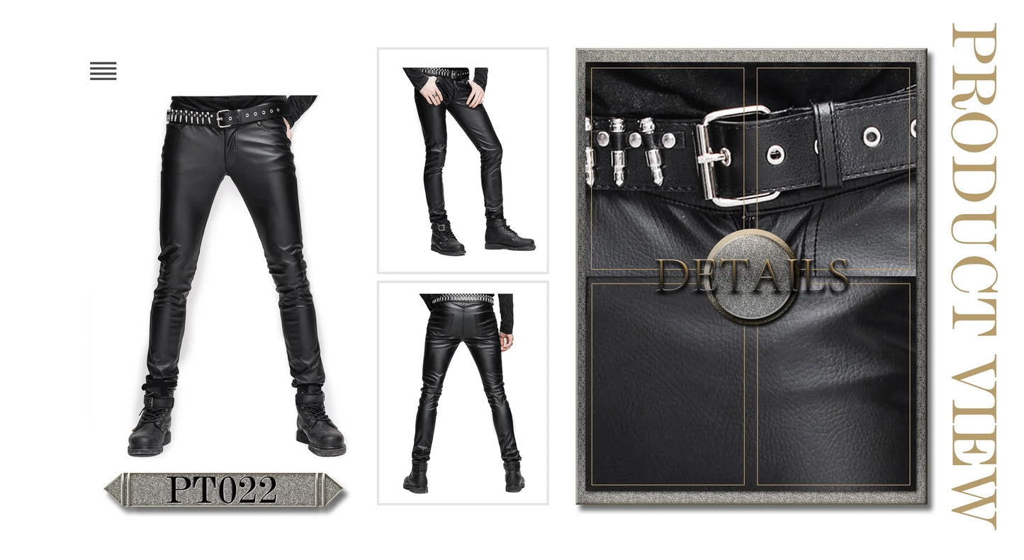 Synthetic Leather Trousers