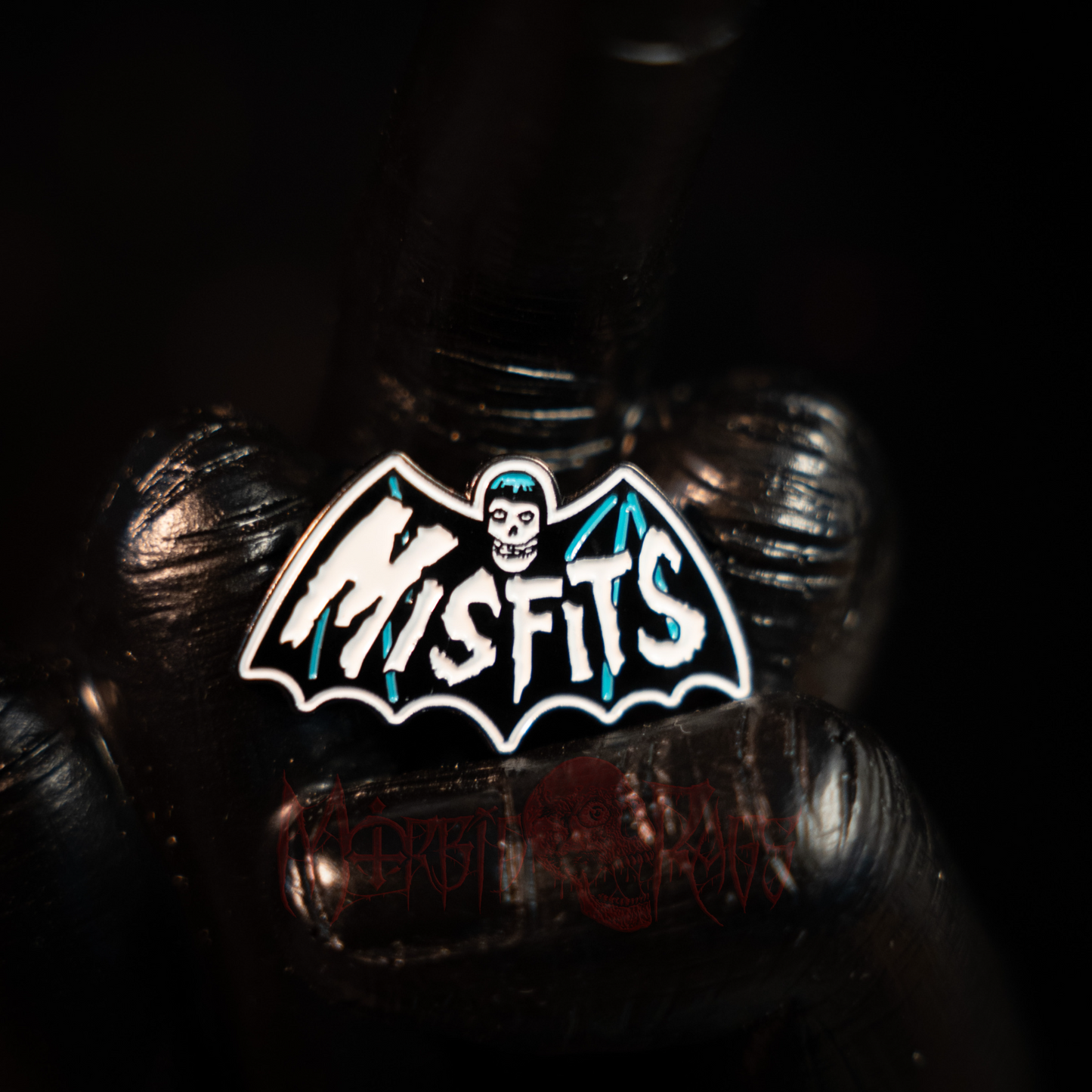Misfits Blue Bat Pin