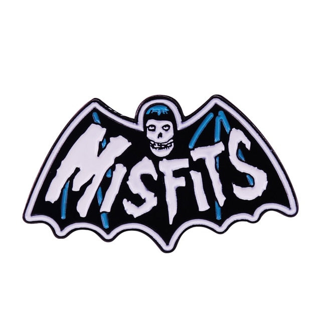 Misfits Blue Bat Pin