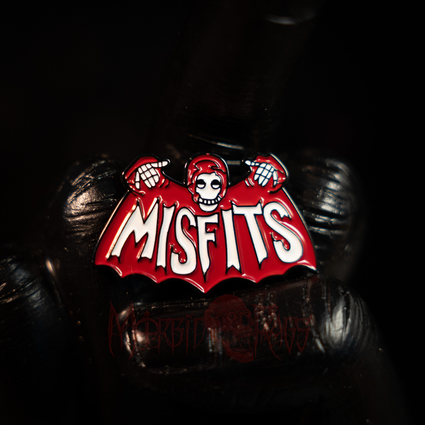 Misfits Red Bat Pin