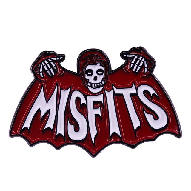 Misfits Red Bat Pin