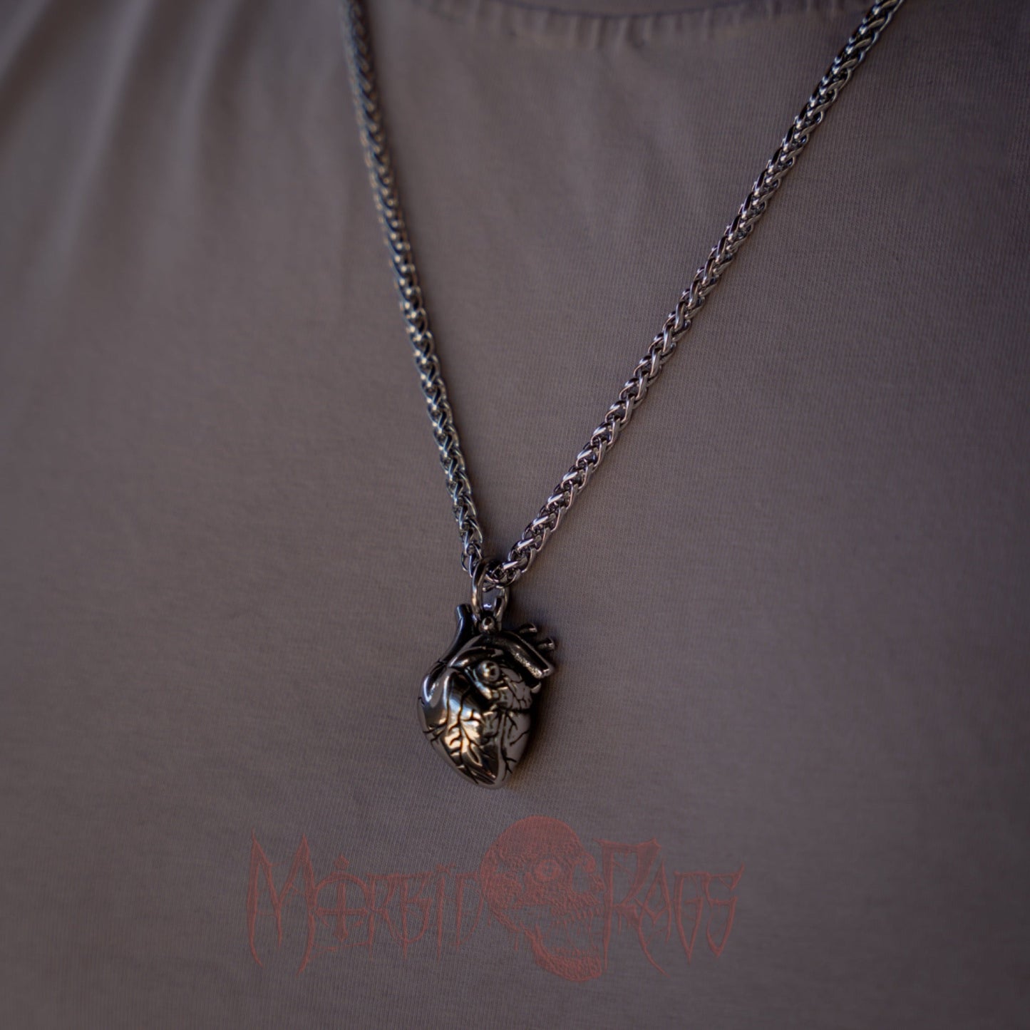 Poe Sacred Heart Necklace