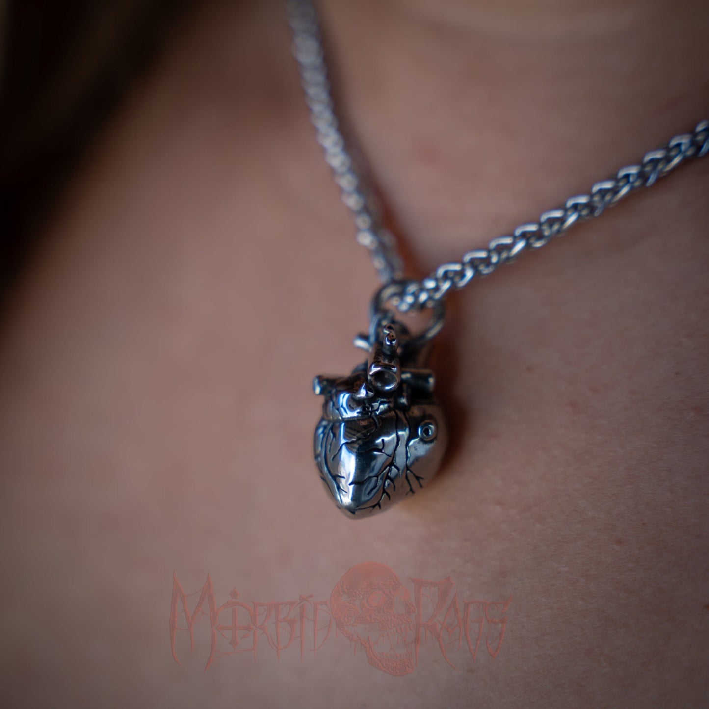 Poe Sacred Heart Necklace
