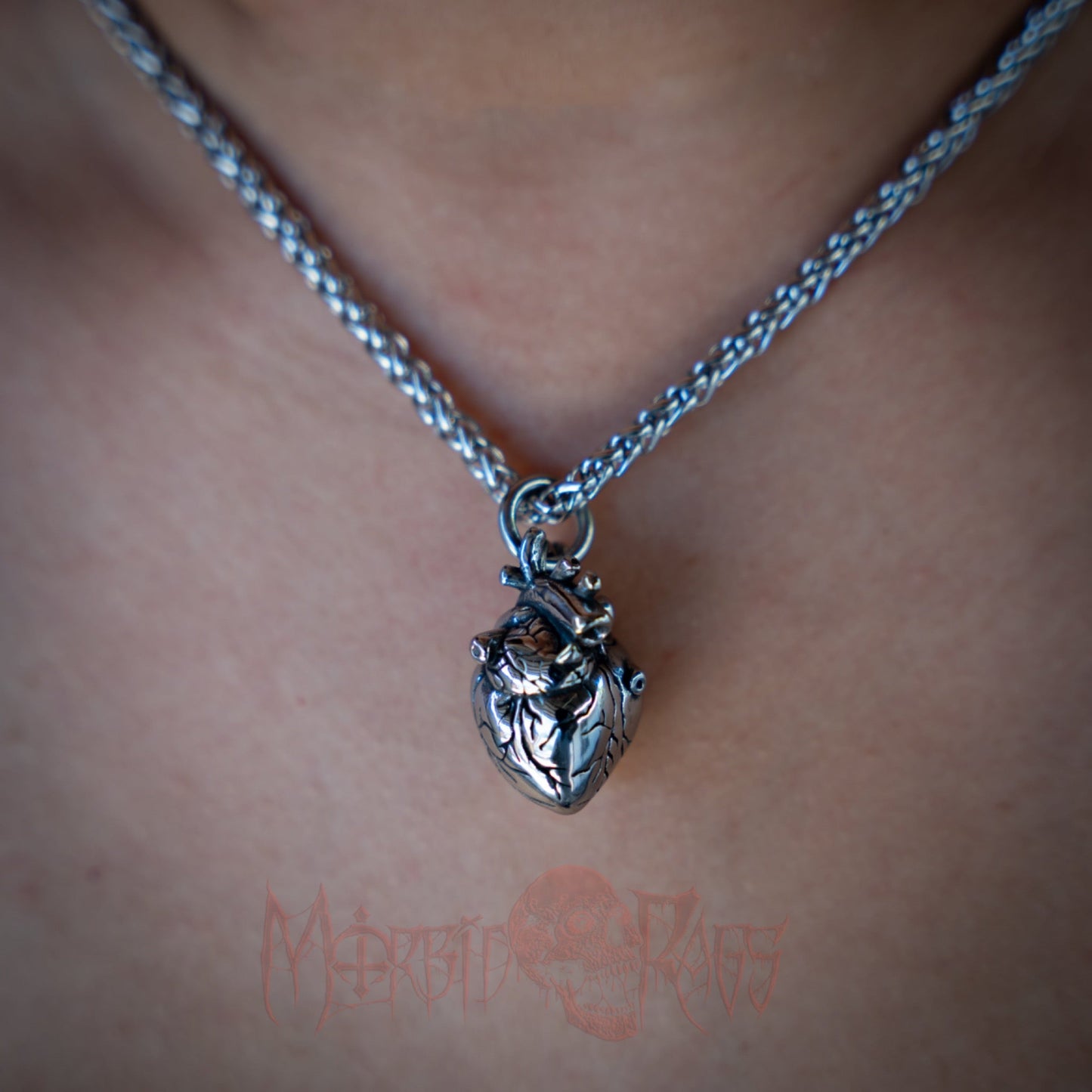 Poe Sacred Heart Necklace
