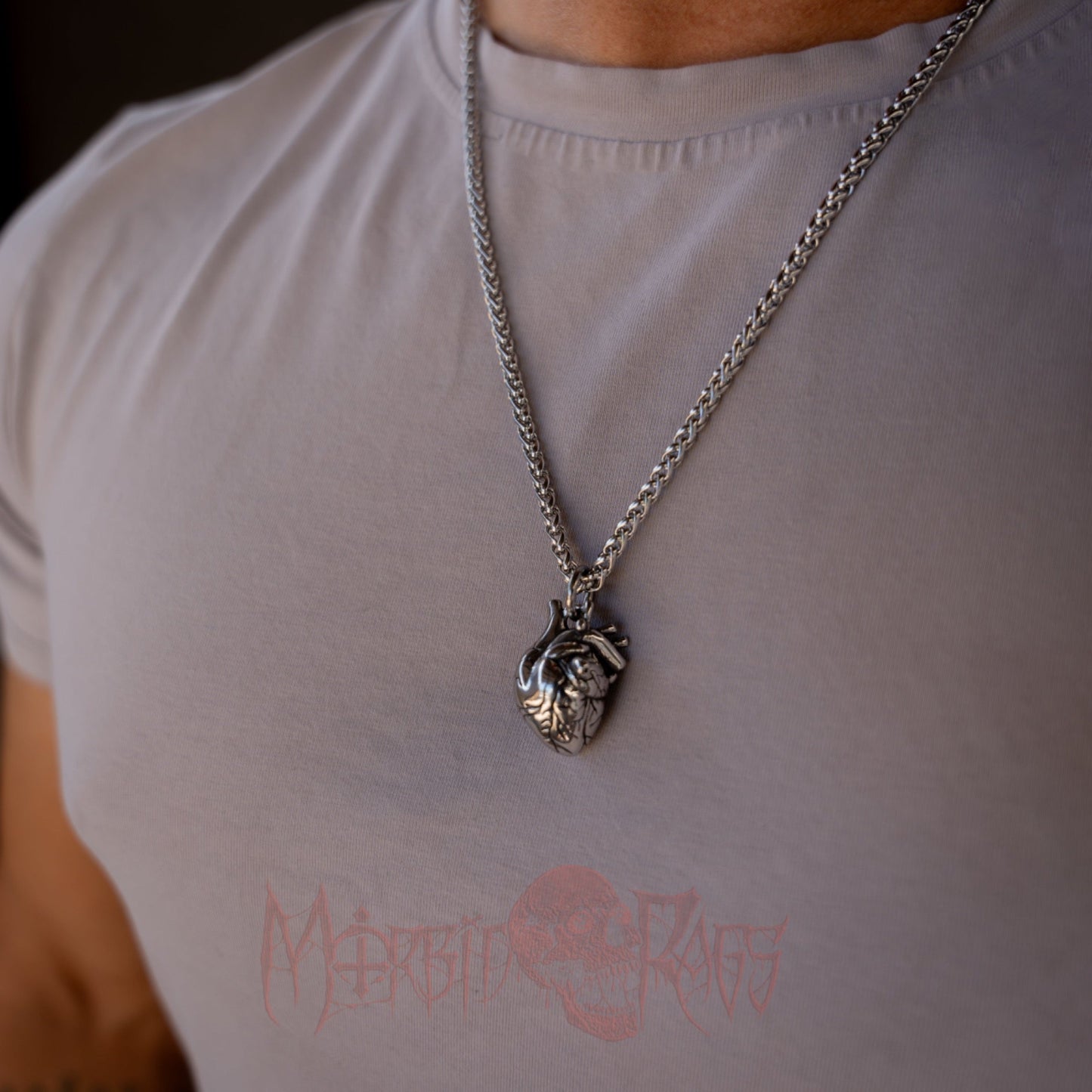 Poe Sacred Heart Necklace