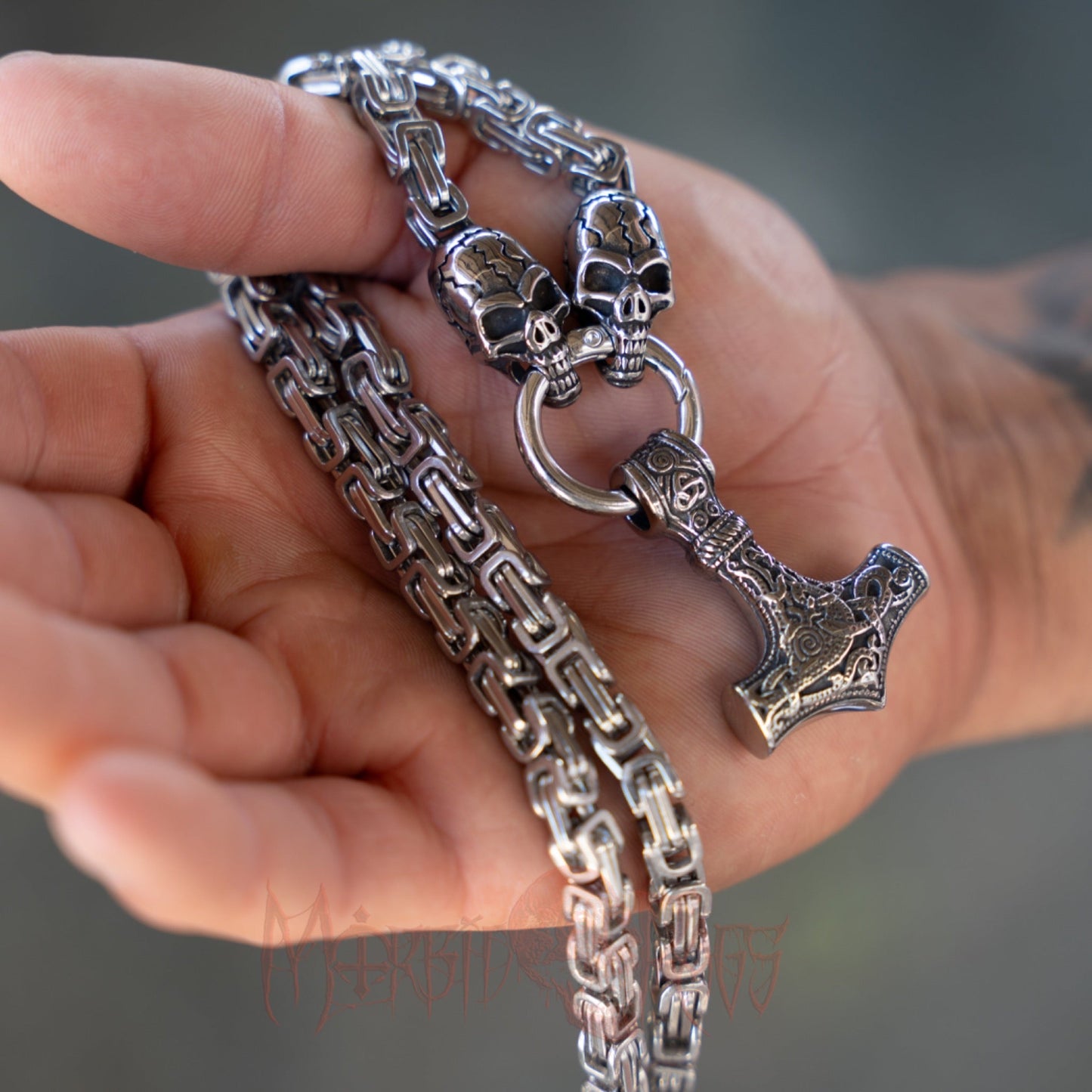 Roderick Skulls Necklace