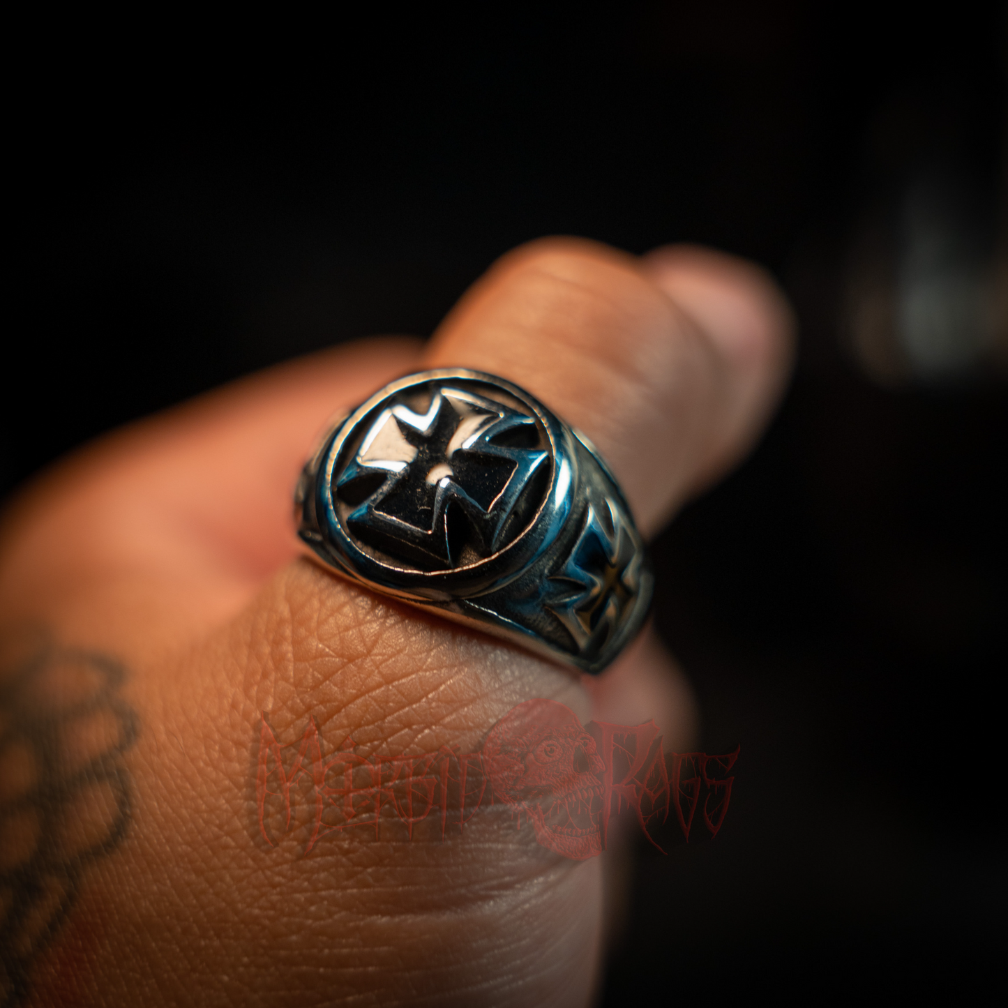 Soren Iron Cross Ring