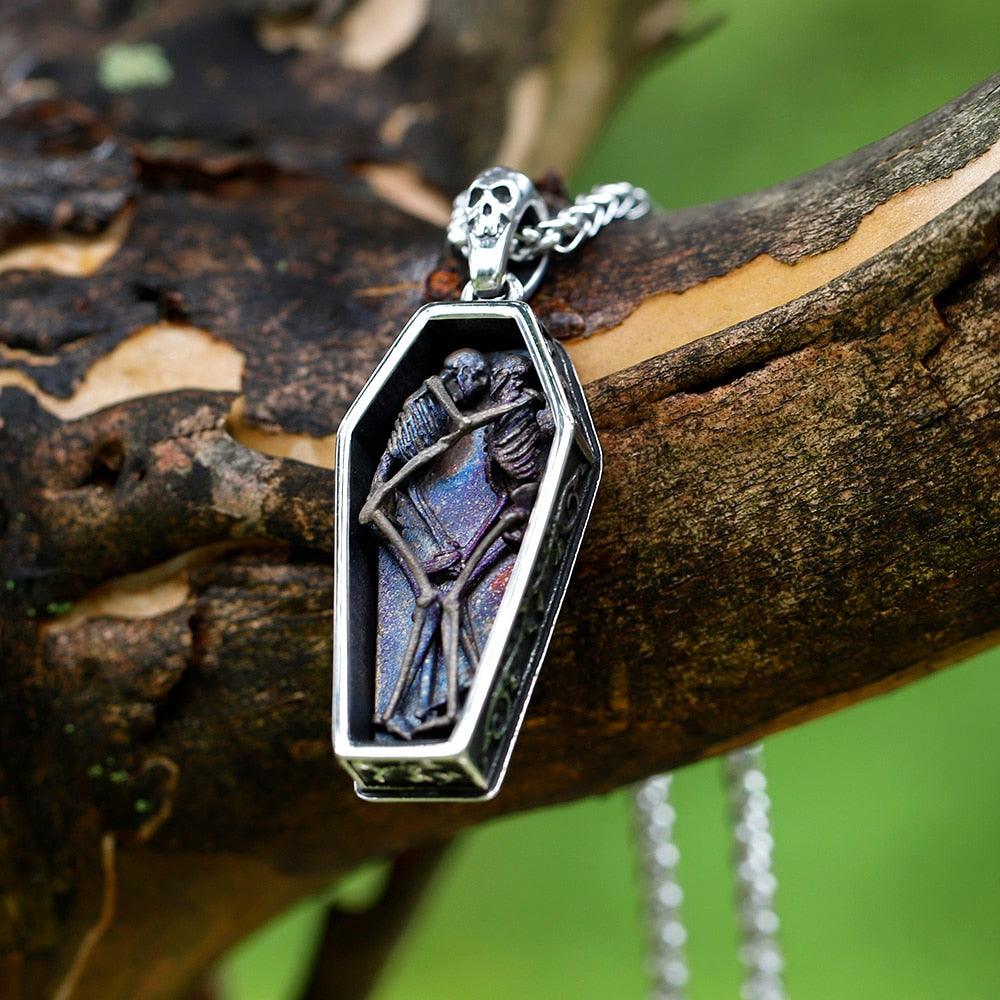 Xerxes Coffin Skeletons Necklace