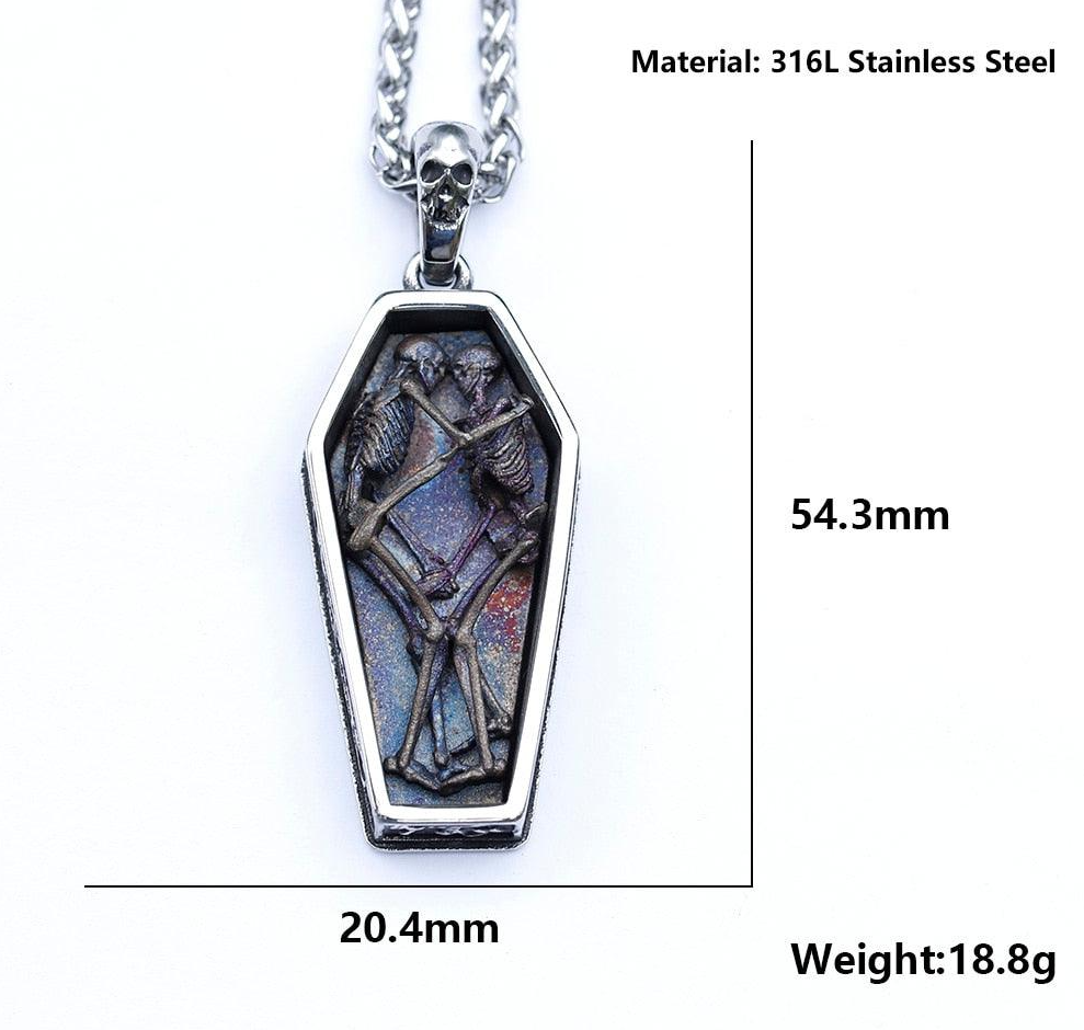 Xerxes Coffin Skeletons Necklace