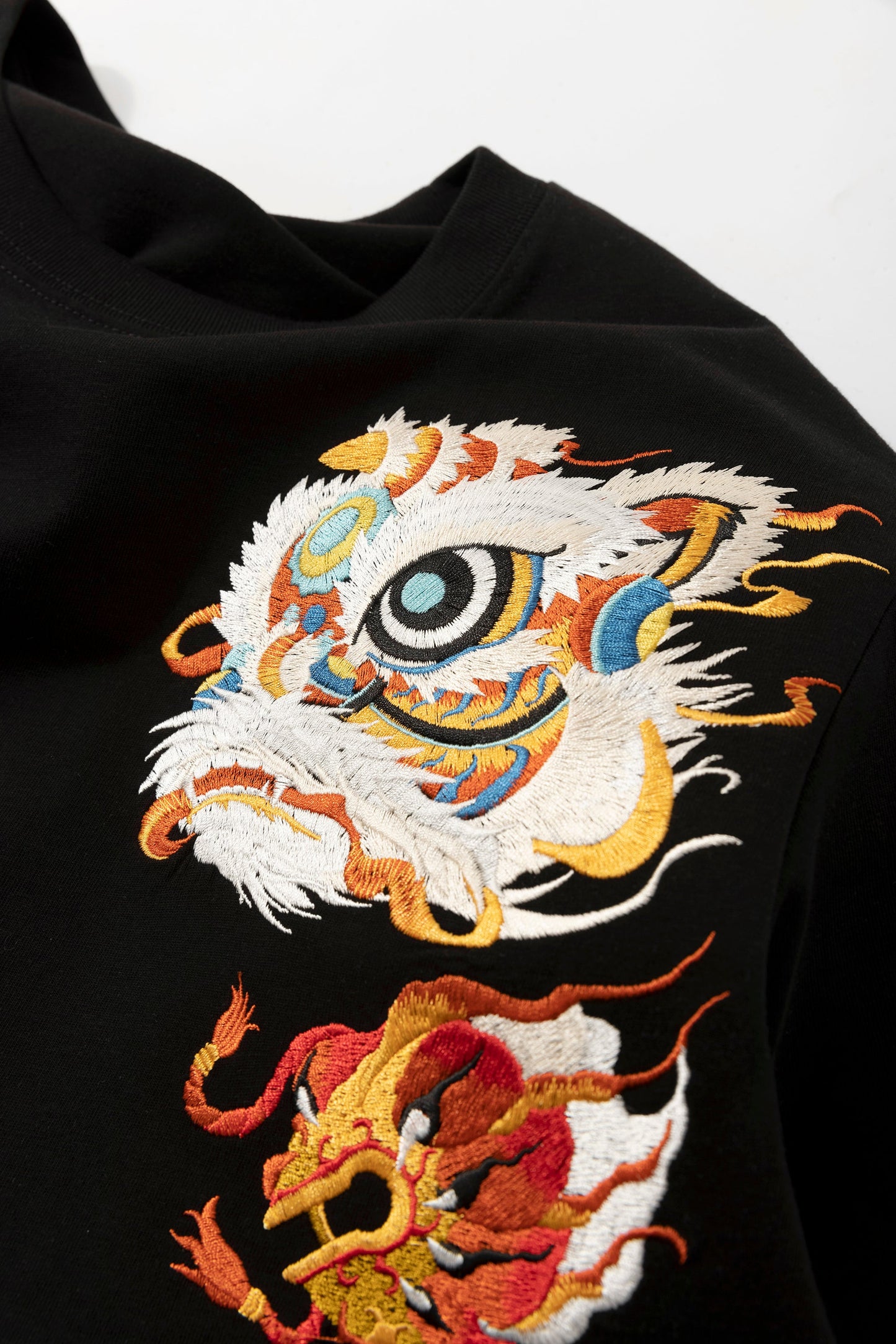 Glorious Lion Embroidery Tee