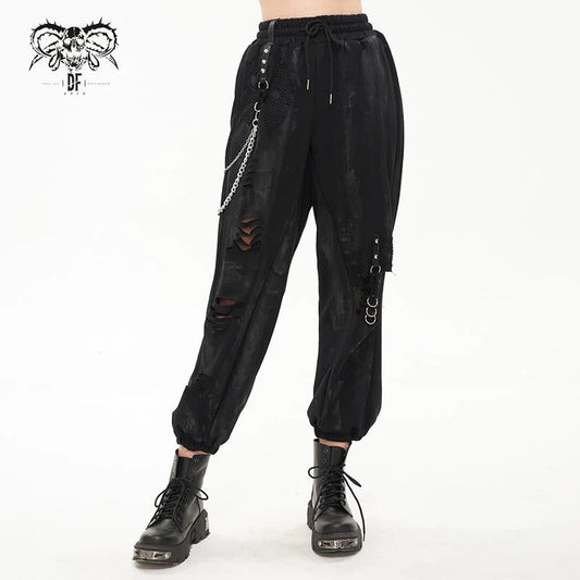 Trouble in Paradise Distressed Cargo Pants
