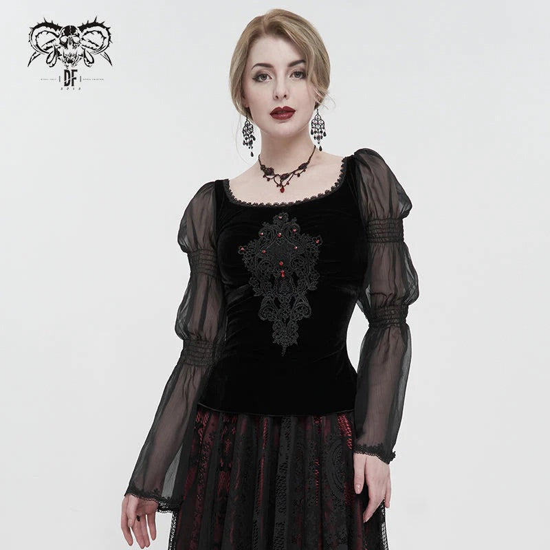 Her Satanic Wickedness Velvet top