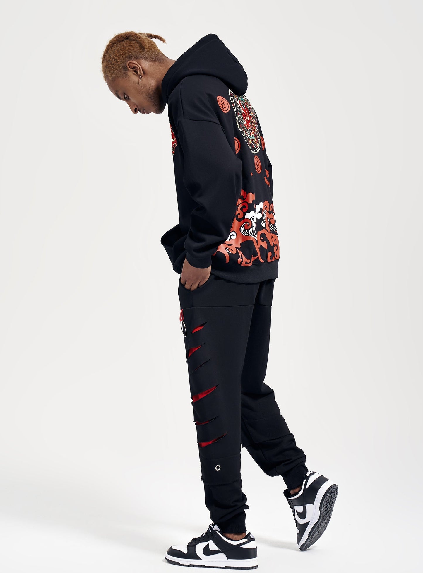 Devil Blood Embroidery Hoodie