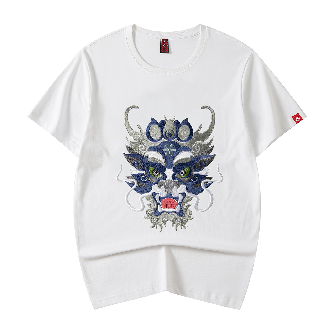 Dragon Head Embroidery Tee