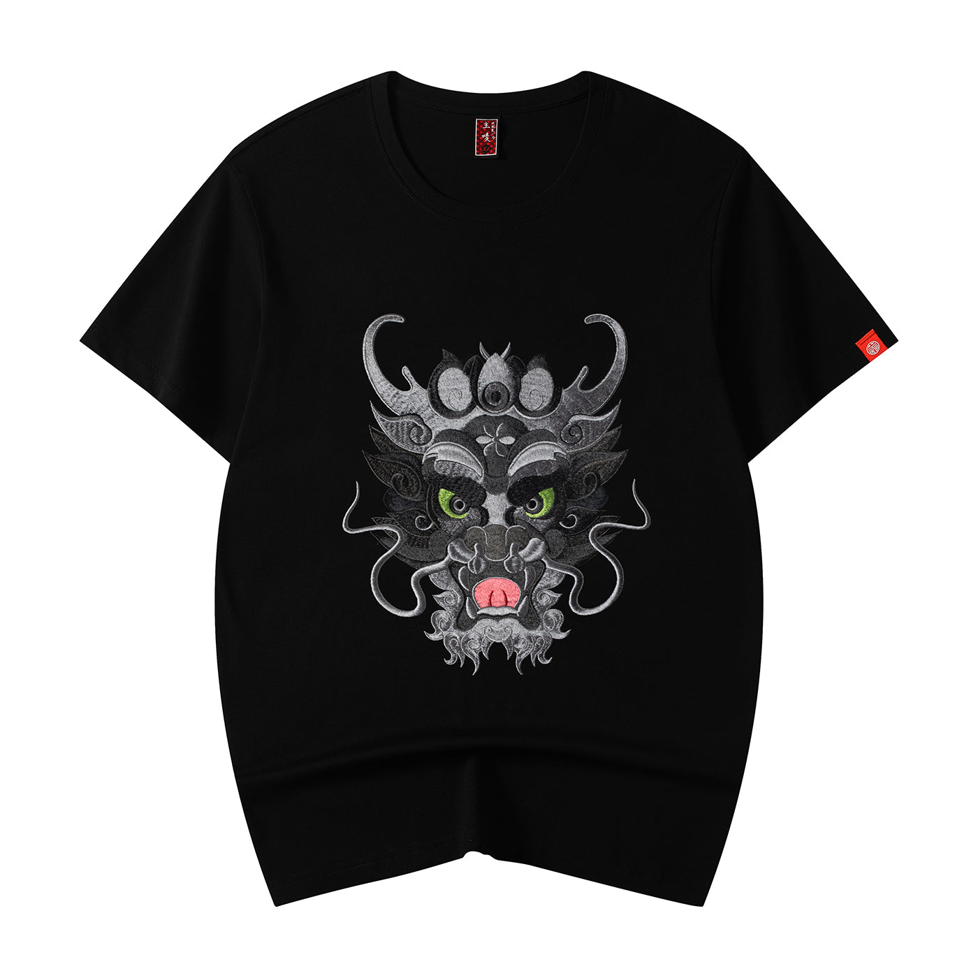 Dragon Head Embroidery Tee