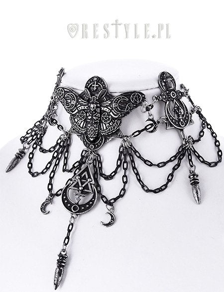 Restyle Occult Moth Choker