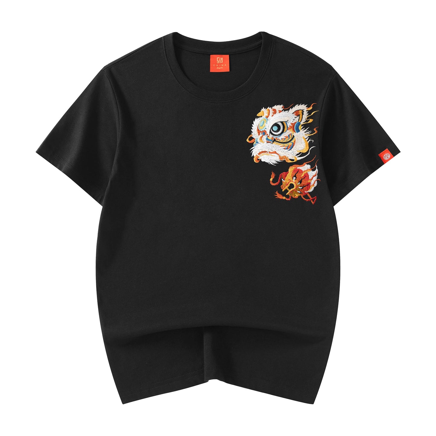 Glorious Lion Embroidery Tee