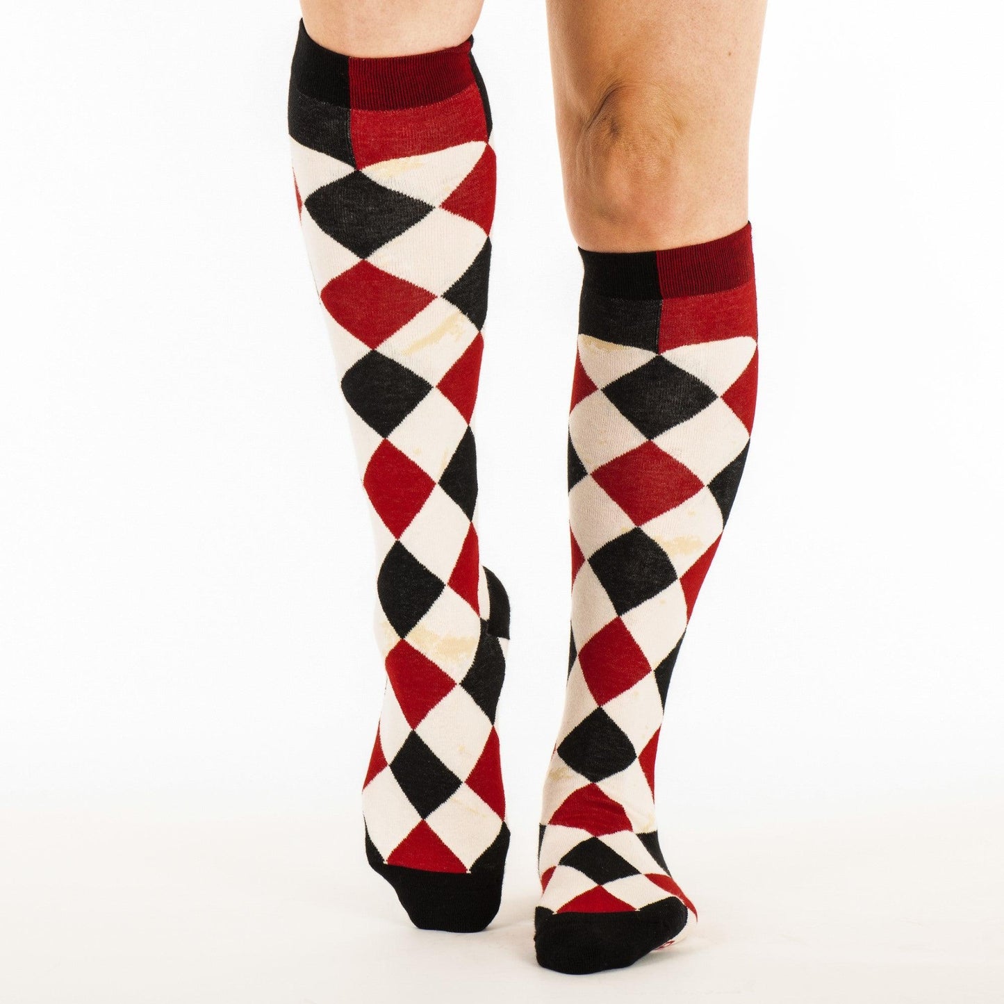 Haunting Harlequin Knee High Socks