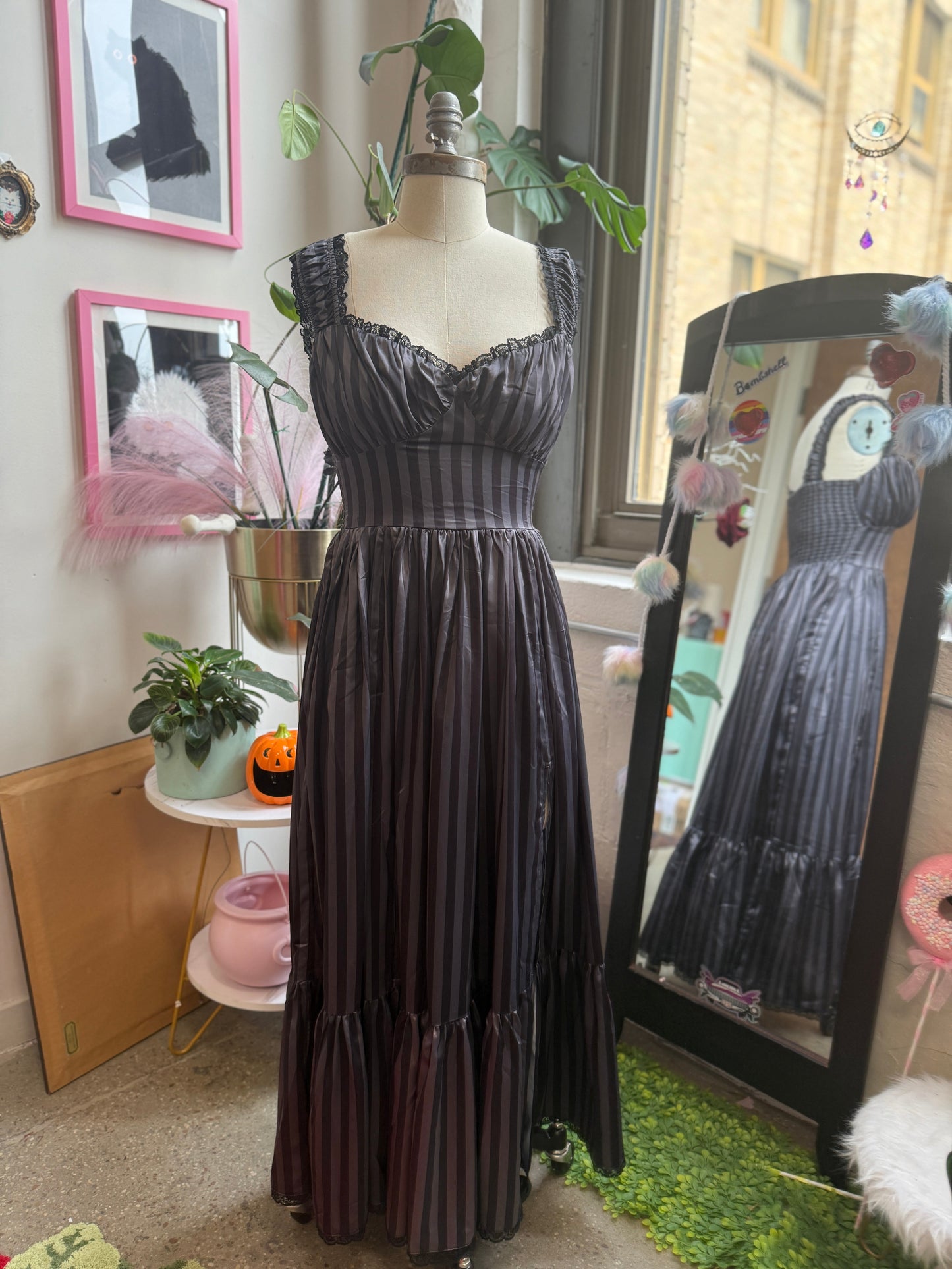 *PRE ORDER* Cosette Maxi Dress in Shadow Stripe