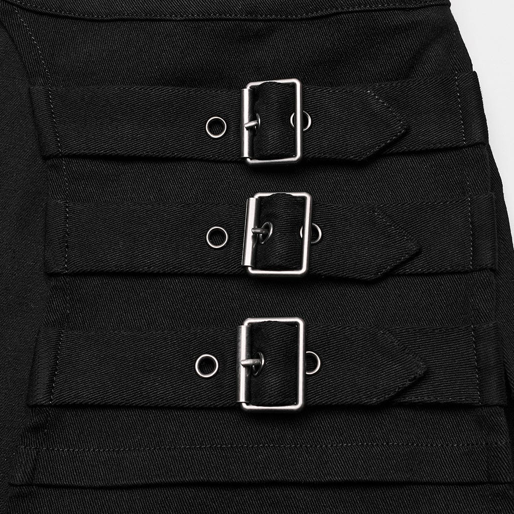Punk Irregular Split Skirt