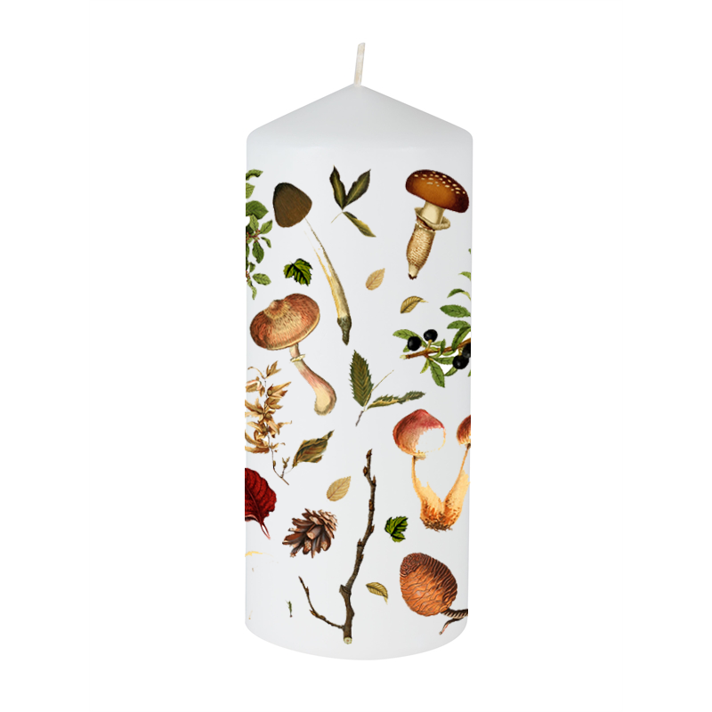 Large Green Witch Mushroom Altar Candle