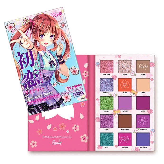 Rude Cosmetics Manga Collection Pressed Pigments & Shadows - Cat Girl  Chronicles