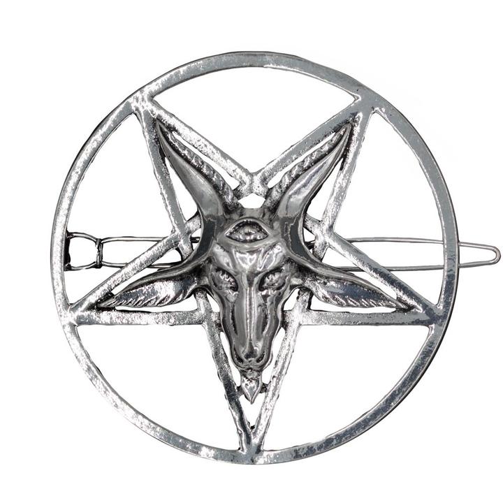 Single Baphomet Hair Clip