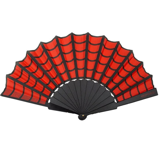Spiderweb Scallop Red Fan
