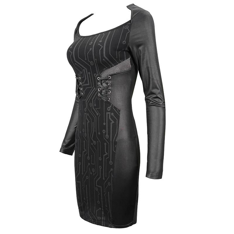 Cyberpunk Print Dress
