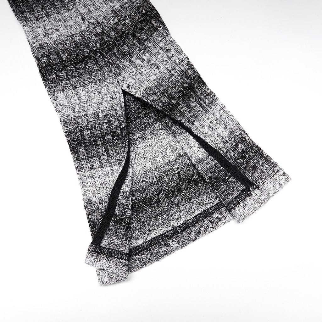 Black and White Grunge Leg Warmers