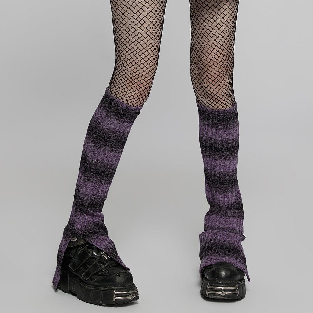 Black and Purple Grunge Leg Warmers – Subkultures