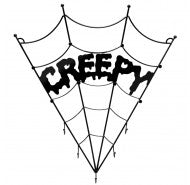 Creepy Metal Wall Sign