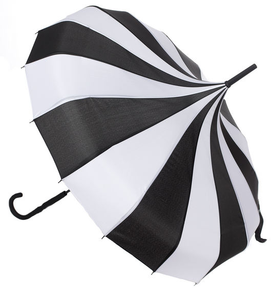 Black and White Pagoda Umbrella