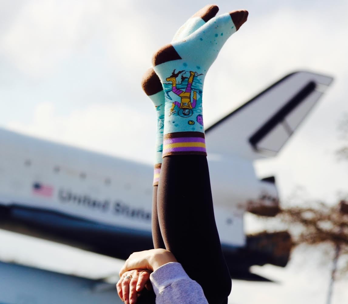 1950s Astronaut Crew Socks