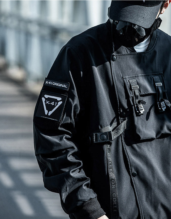 Scar Slash Utility Bomber Jacket